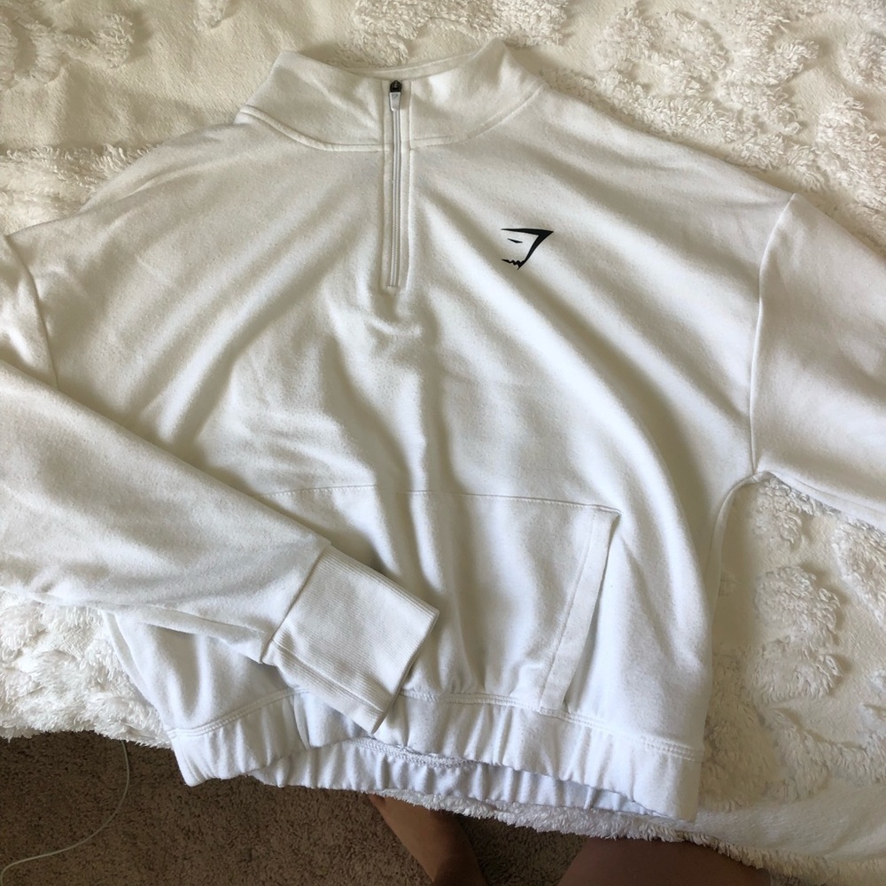 Gymshark cropped quarter zip